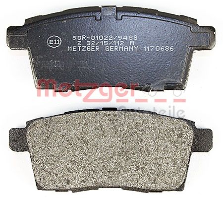 METZGER 1170686 Bremsbelagsatz, Scheibenbremse